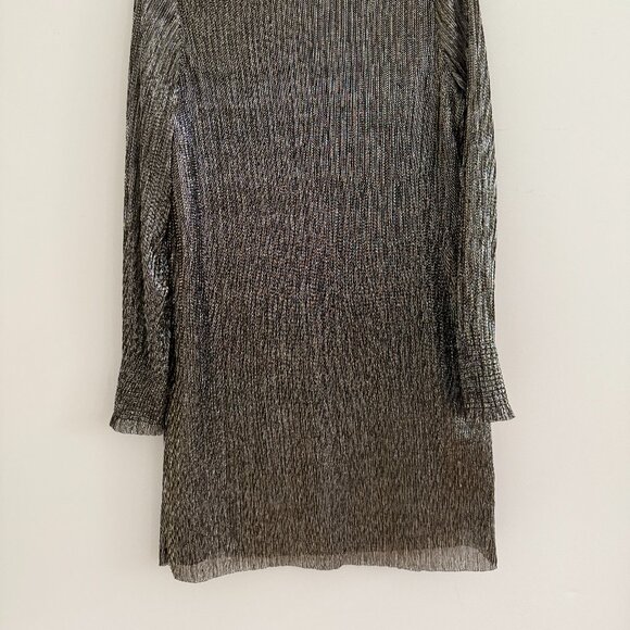 BANANA REPUBLIC Gold and Black Tunic Dress - Size 12 - Picture 2 of 8